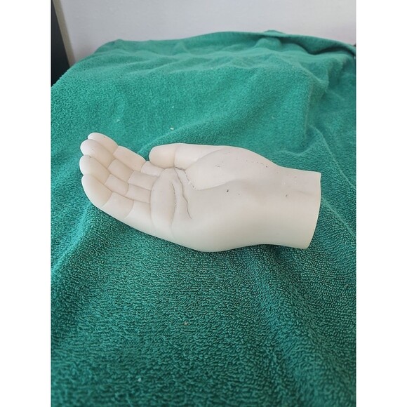 Alabaster Hand Sculpture, 7.75" Long, 2lb 2oz - Picture 1 of 9